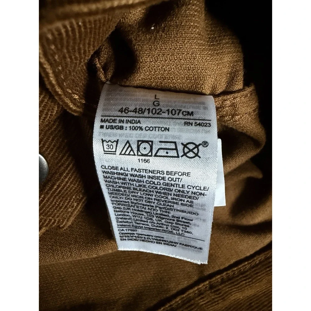 NWT Banana Republic Mens Large Corduroy Trucker Jacket Vicuna Brown Button Snaps